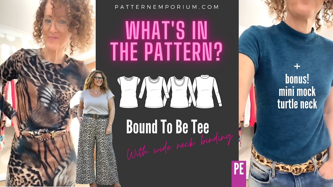 WHAT'S IN THE PATTERN | Bound To Be Tee *WIDE BINDING*