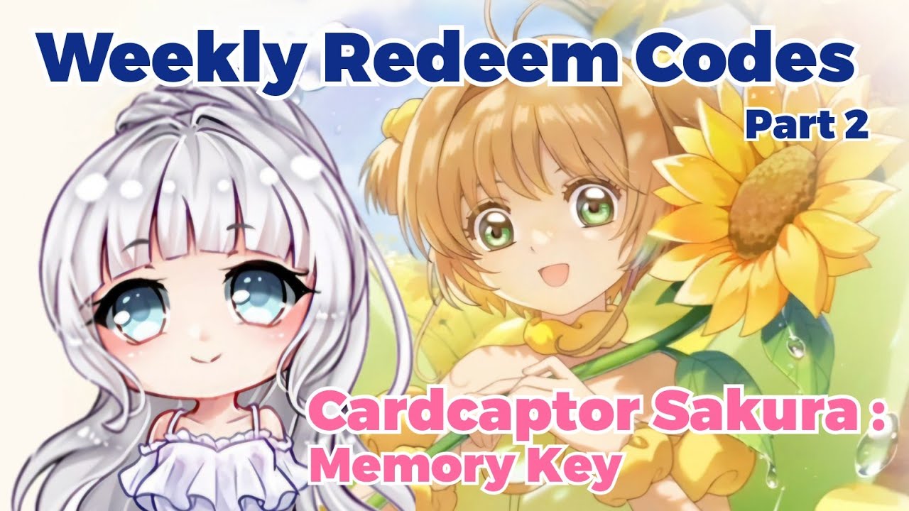 CARDCAPTOR SAKURA : MEMORY KEY - REDEEM CODES (PART 2)