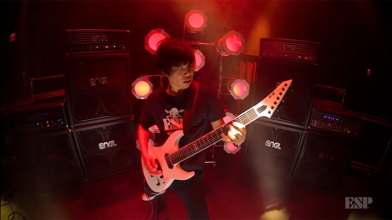 ESP Guitars: E-II M-II 7B Baritone EverTune (PW) Live Performance Demo by Kazuki Tokaji