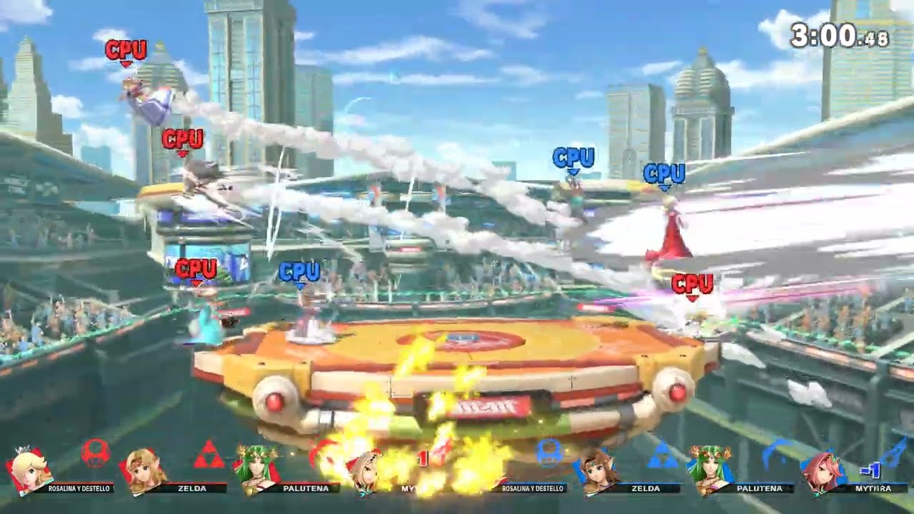 SSBU - 3 Giants Goddesses Screen KO's