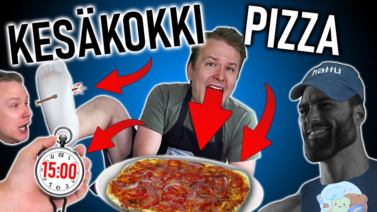 KESÄKOKKI - Salamin nopee pizza (alle 13min)