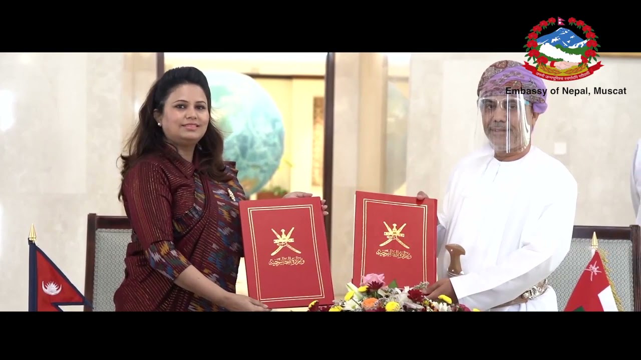 Signing Ceremony for Visa Agreement between Nepal & Oman  | H.E. SARMILA PARAJULI DHAKAL