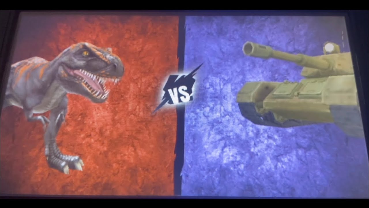 I got to VS Mighty Tank first round: Dinosaur Strike