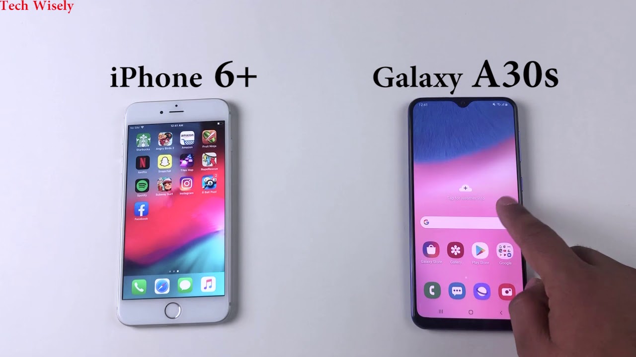 SAMSUNG A30s vs iPhone 6+ | Speed Test Comparison