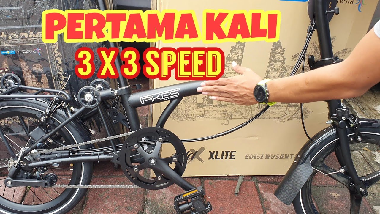 NEW RELEASE Foldingbike Element Pikes Gen 2 VERMONT Sand Black | Pikes Gen 2 Generasi Terbaru 2022