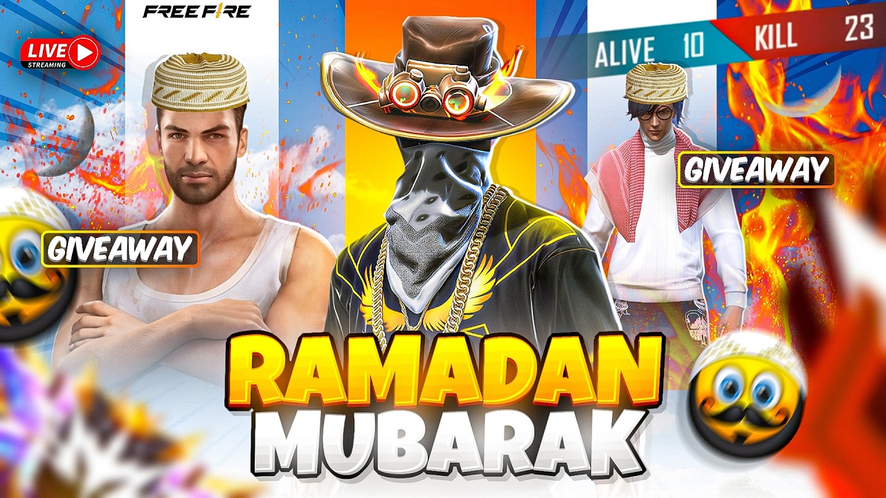 🌙 Ramadan Mubarak ! চলে এসো সবাই - Free Fire Diamond Giveaway ❤
