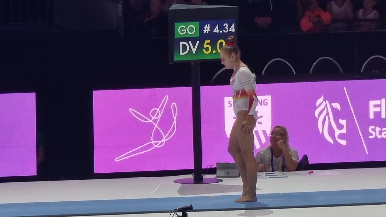 Sabrina Voinea gets ZERO on Vault (DNS) - Qual - World Championships 2023