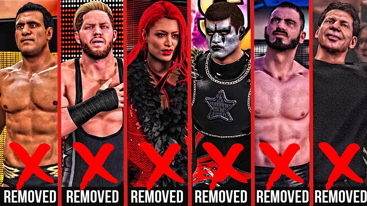 WWE 2K18 - Top 10 Removed Superstars From WWE 2K18!
