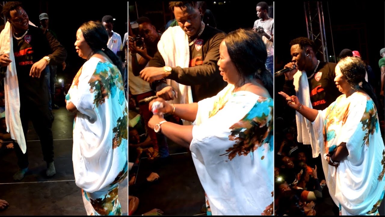 Medikal's Mother Jump on Stage to Dance Shaku Shaku at Son's Concert...