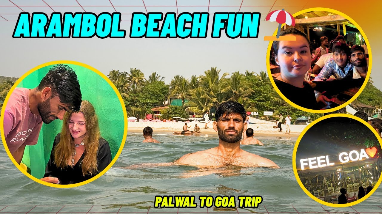 Foreigner Reaction On Stunt Video In Goa 😎✅ Arambol Beach Goa पर किया Team के साथ Enjoy 🔥 Goa Vlog 