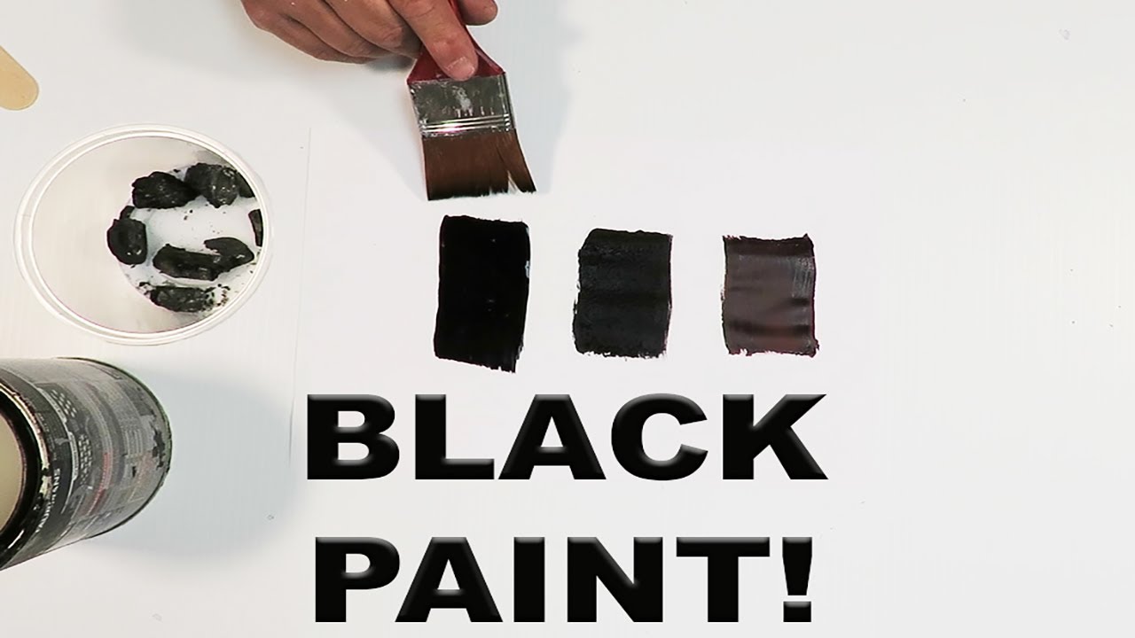 How To Make Black Paint Color Charcoal and Printer Ink 3 Methods
