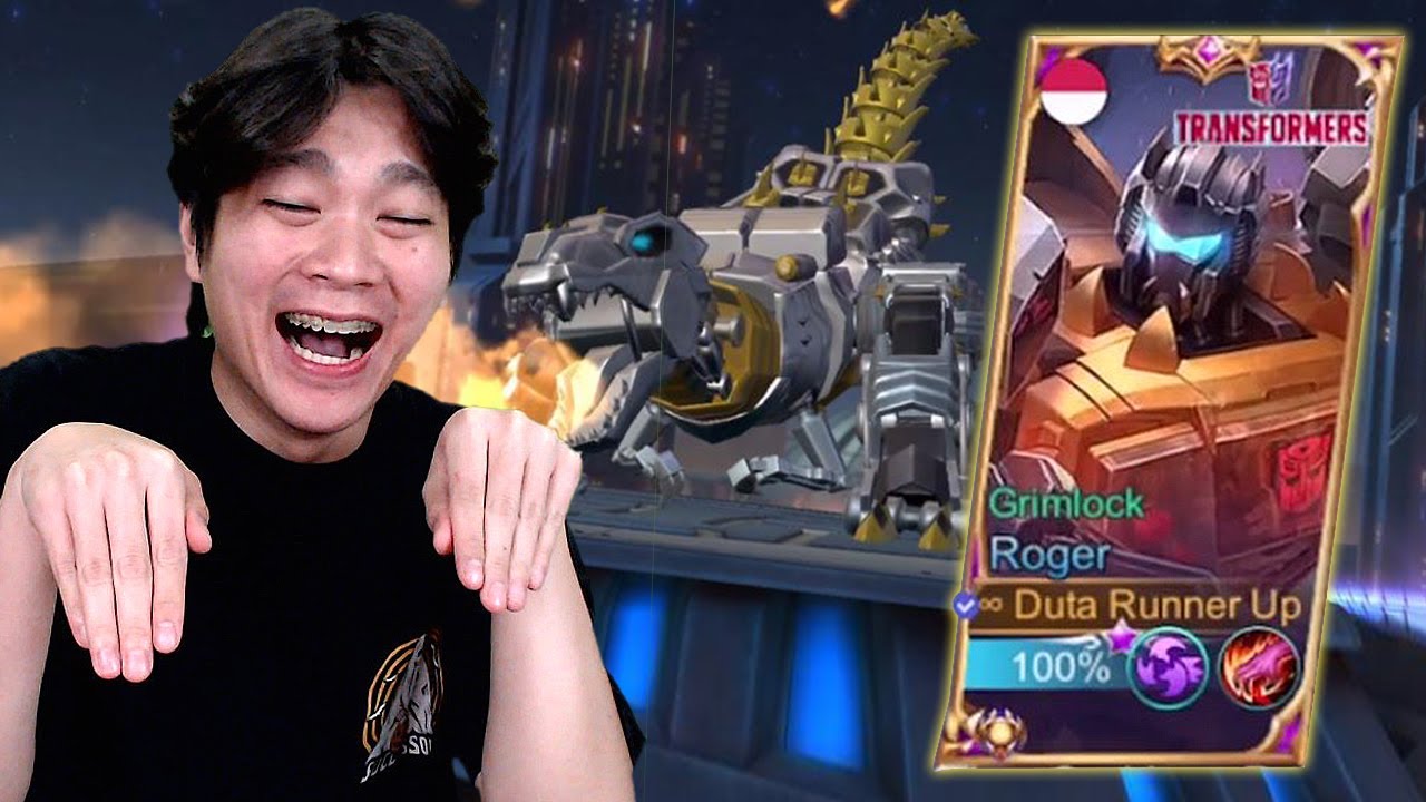 Review Skin ROGER Transformers, Kenapa Jadi Dionosaur Gemoy Gini Hei?!! - Mobile Legends