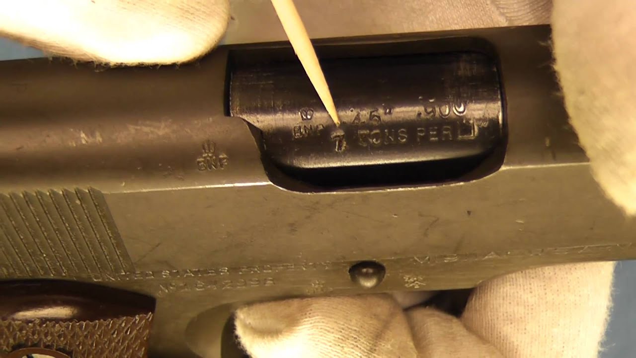 Британский ленд-лиз времен Второй мировой войны Colt 1911A1