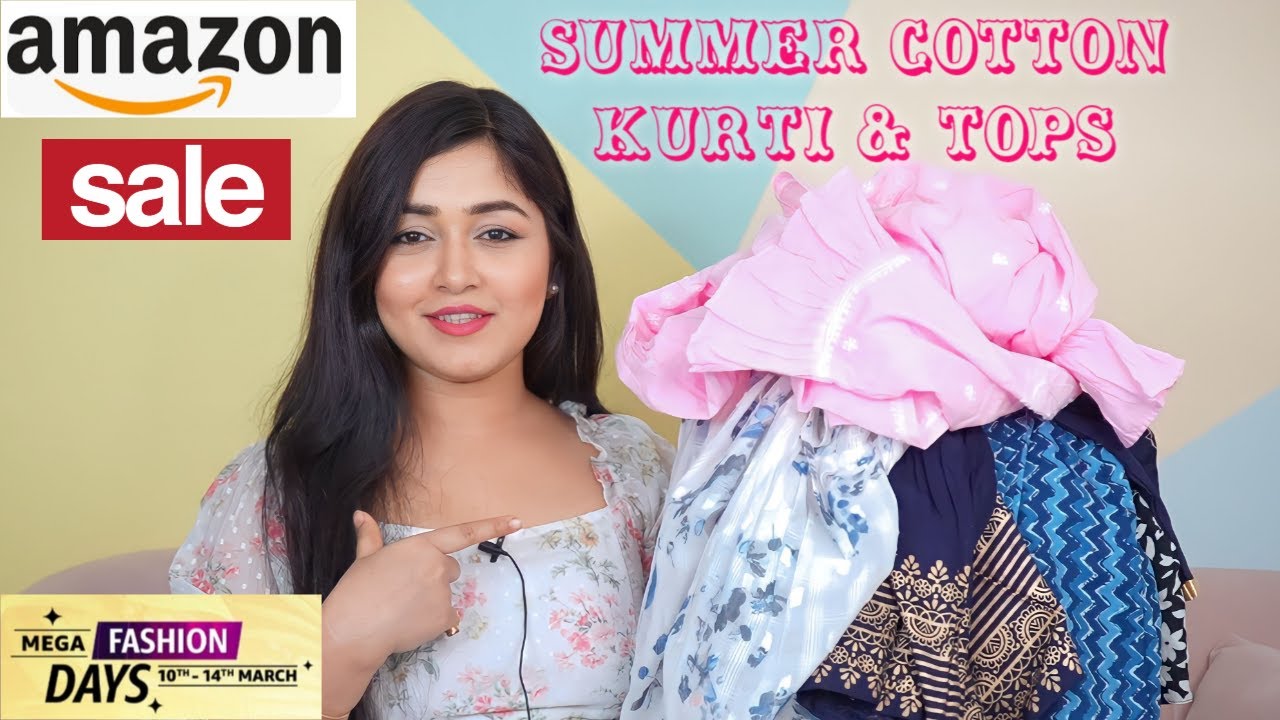 #Sale Amazon Summer Kurti, Top & Dress Haul 70% Off, Amazon Mega Fashion Day Sale#viral