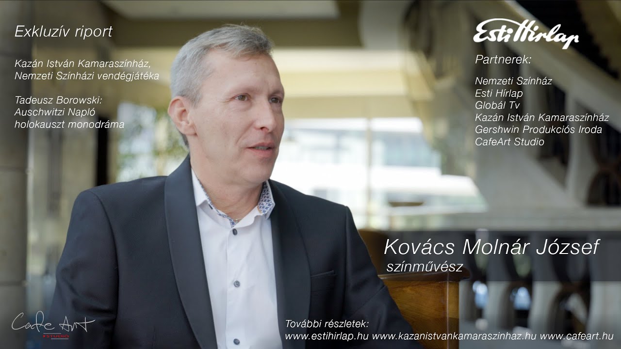 Nemzeti Színház riportbeszegetés - Auschwitzi Napló monodráma - Kovács Molnár József - 2025