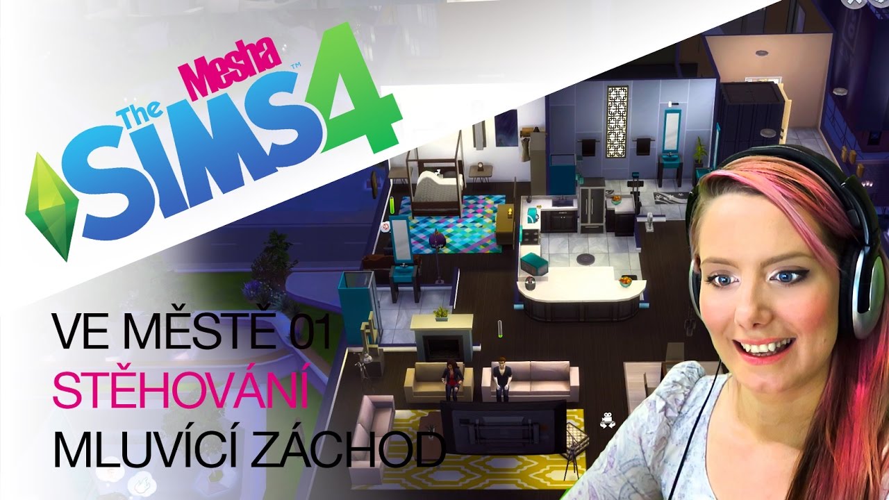 Stěhování a mluvící záchod ● The Sims 4 - Ve městě 01