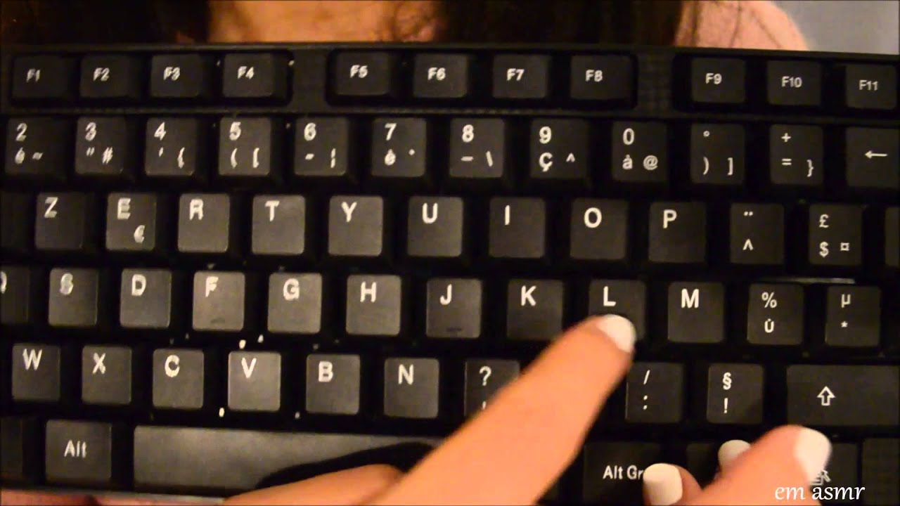 Asmr: Tapping,Scratching,Tracing on a Keyboard and a Box (in french/en français)