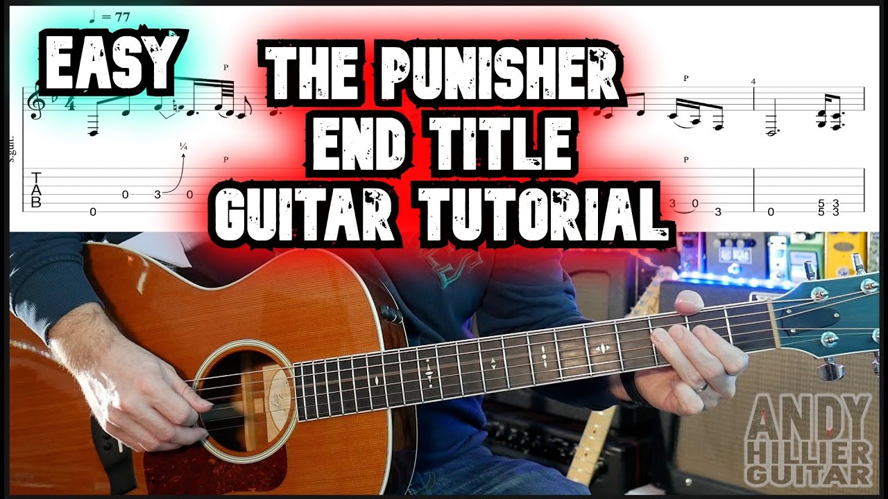 The Punisher End Credits Guitar Tutorial
