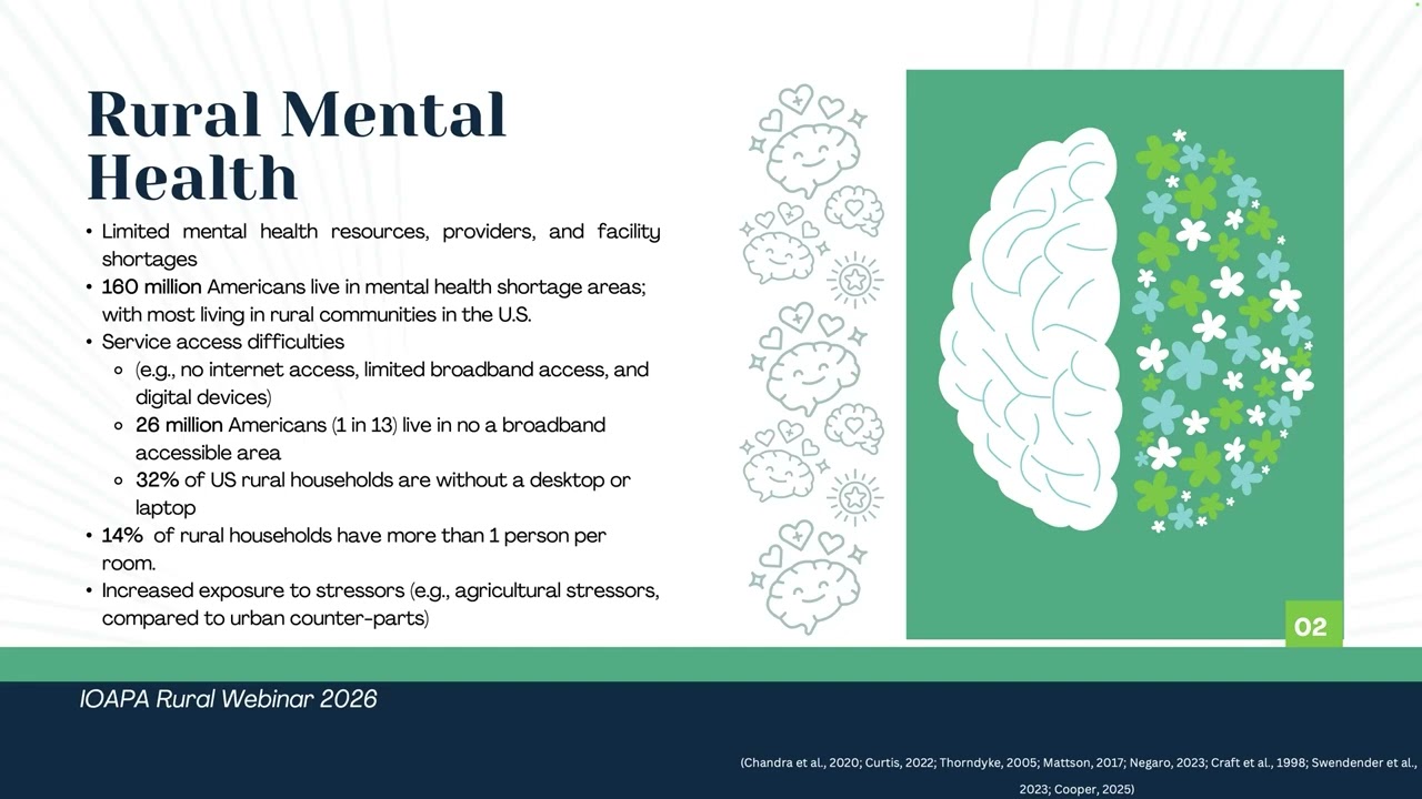 Webinar - Bridging Distances: Cultivating Mental Health Support for Rural Advanced Learners