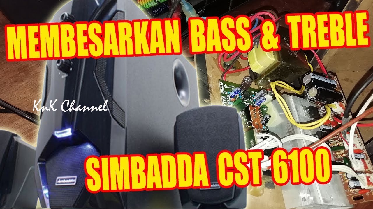 Menambah bass dan treble pada speaker aktif simbadda cst6100