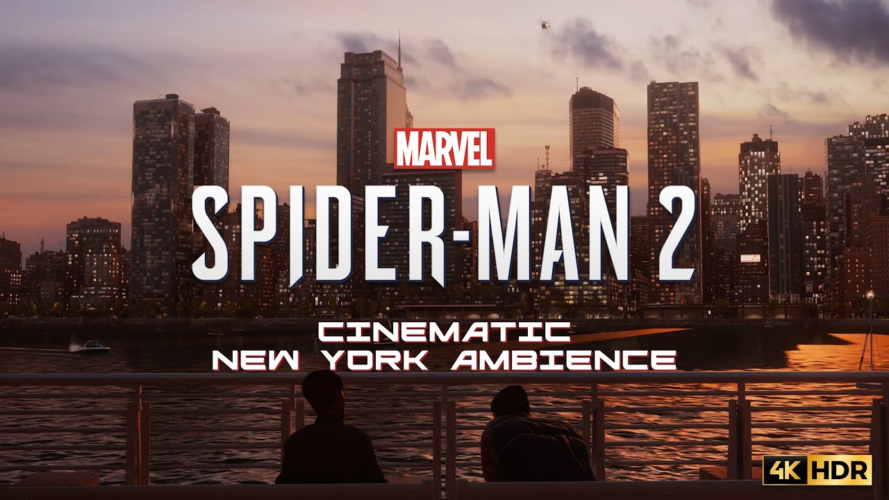 New York City Cinematic Ambience | Spider-Man 2 | 4K HDR