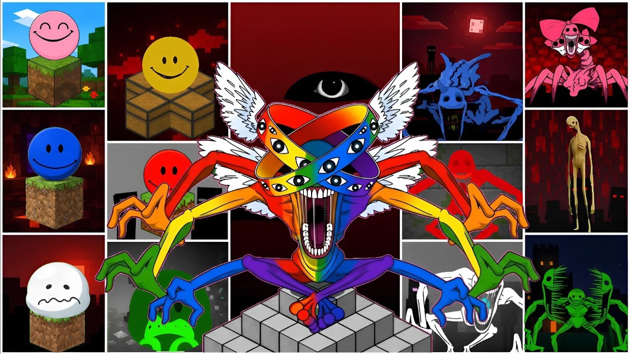 My Sprunki OC: All Falsity, Matrix, Cruelity, Lovity, Omnity (from Minecraft MOD) Phase 1 to Phase 2