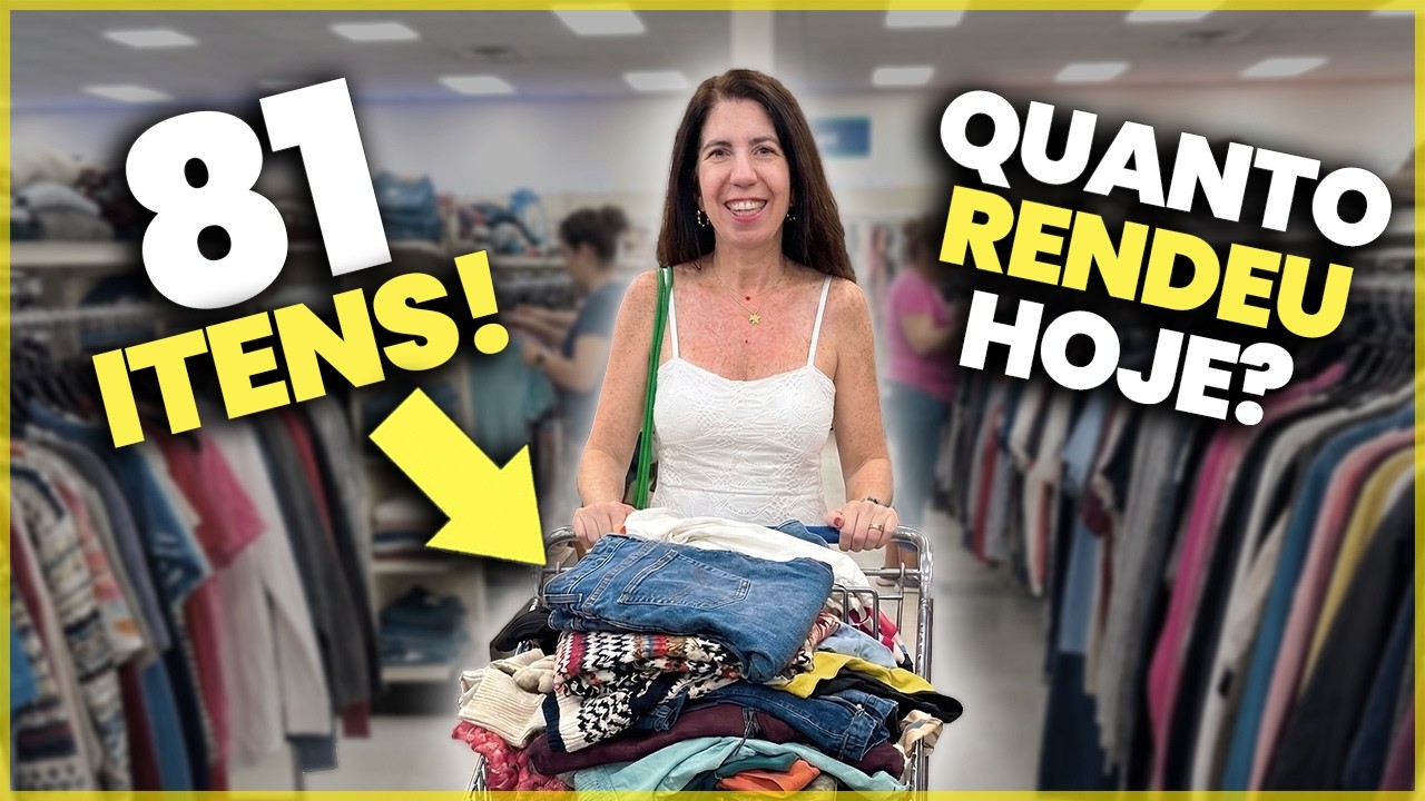 Trabalha de casa garimpando roupas em brechós nos Estados Unidos.