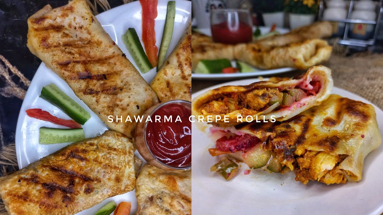 Juicy Chicken Shawarma Crepe Rolls | Crispy, Flavor-Packed & Easy Recipe
