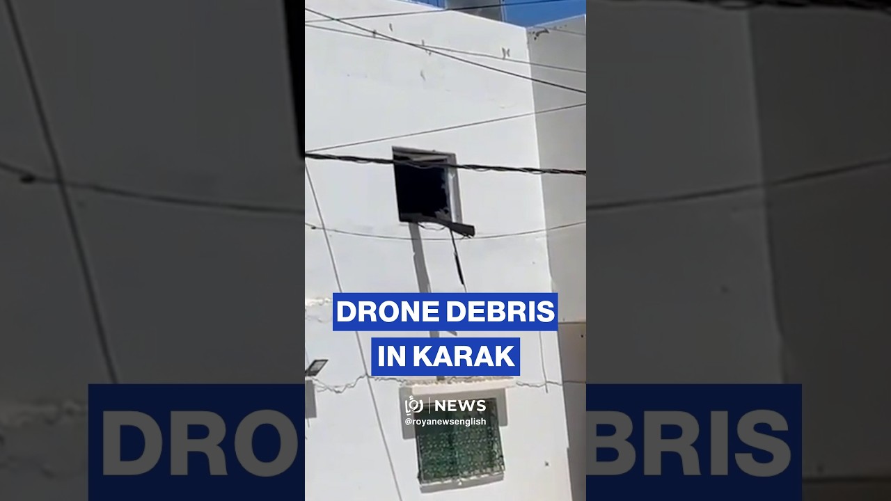 Intercepted drone debris falls on residence in Karak