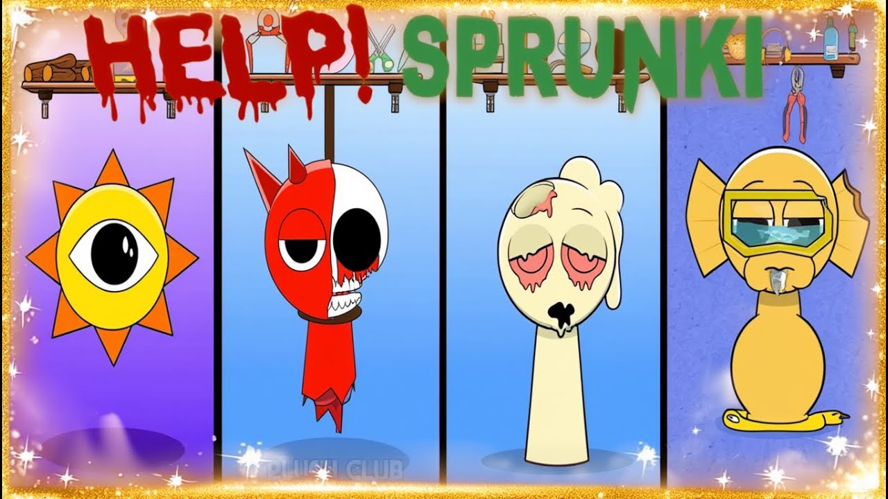 HELP! SPRUNKI Incredibox - Coffin Dance Song (COVER) Tiles Hop Edm Rush Part 5