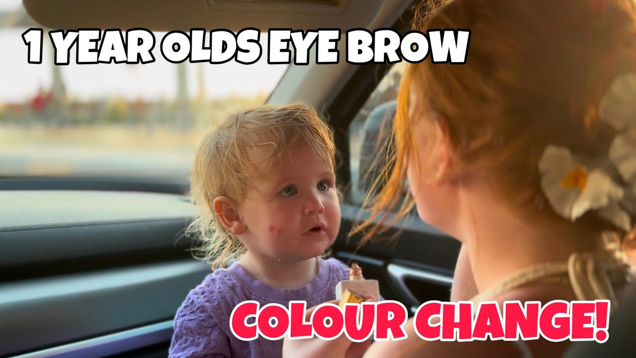 1 YEAR OLD GETS AN EYEBROW MAKEOVER FOR THE FIRST TIME! 😱🥰