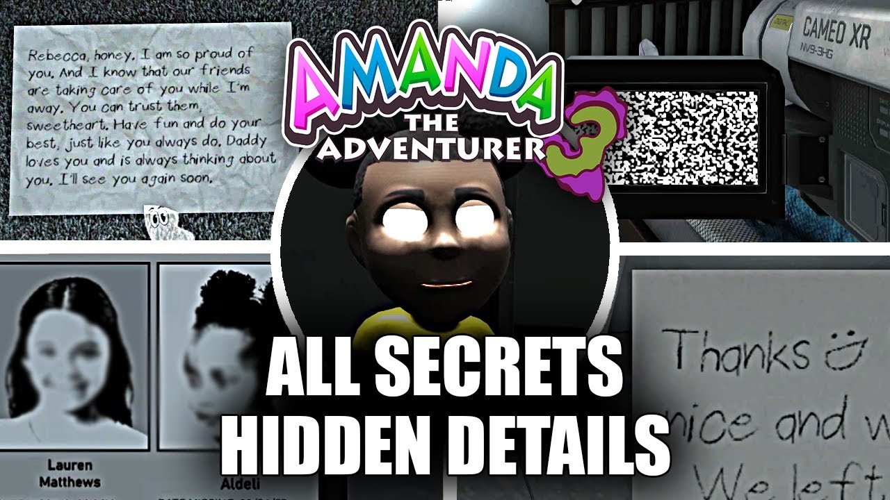 Amanda The Adventurer 3 - All Secrets & Hidden Details (Showcase)