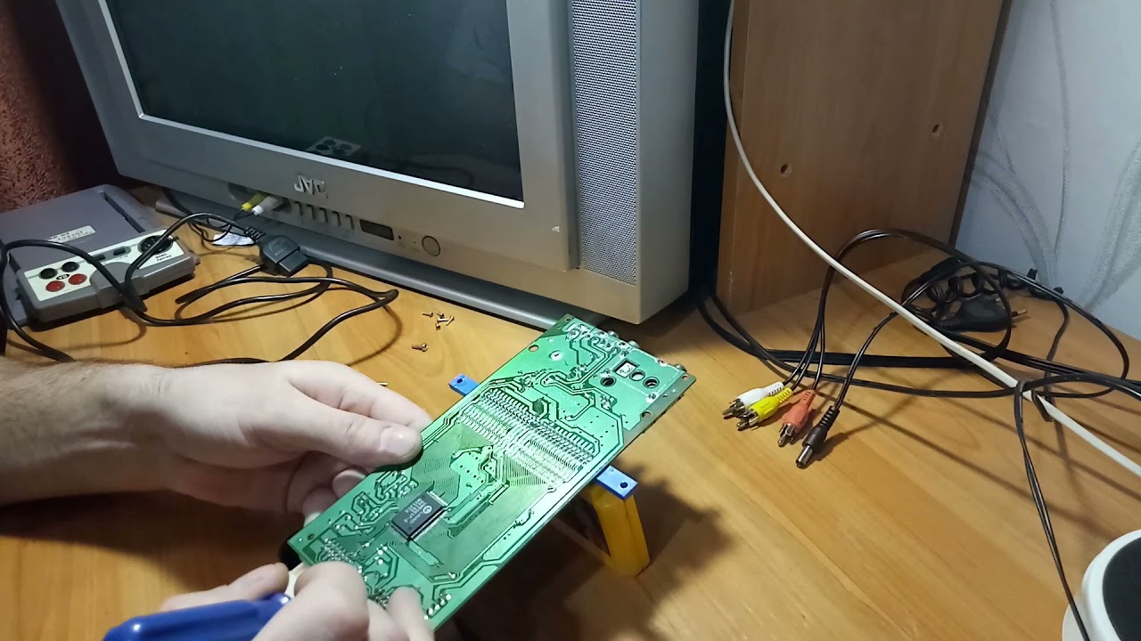 Проверка джойстика Dendy.