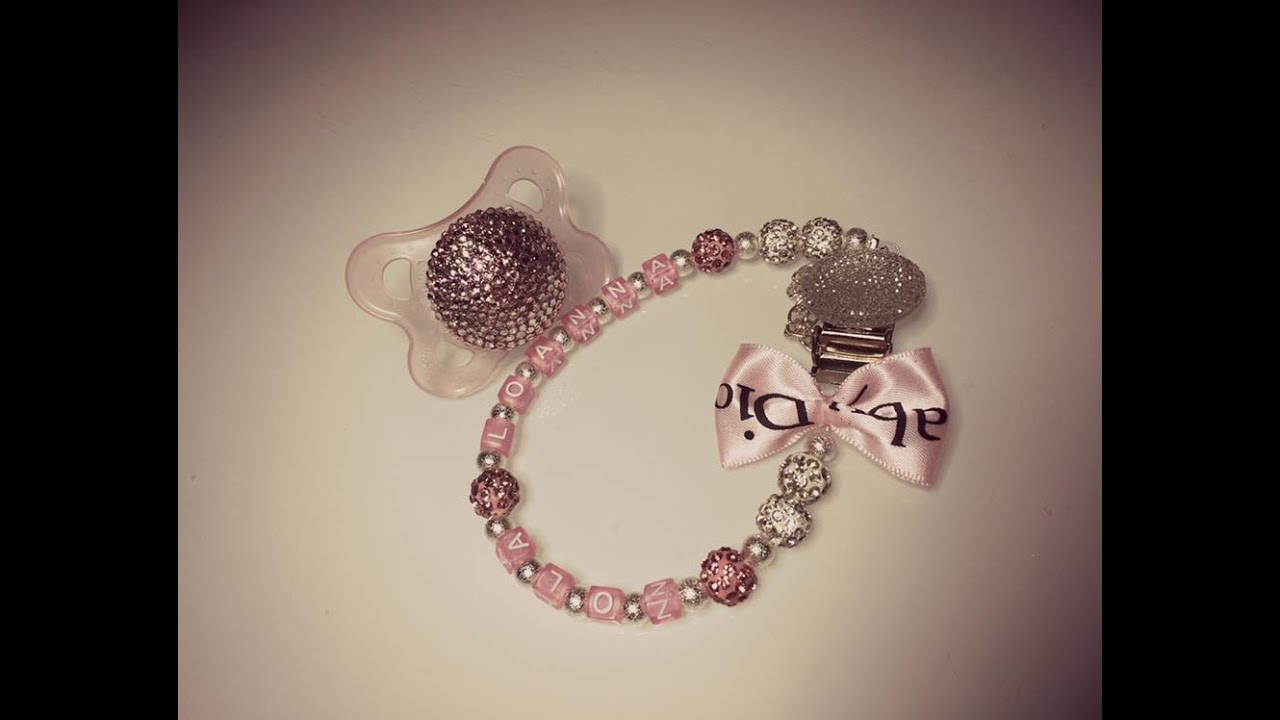 How to make bling bling/swarovski pacifier