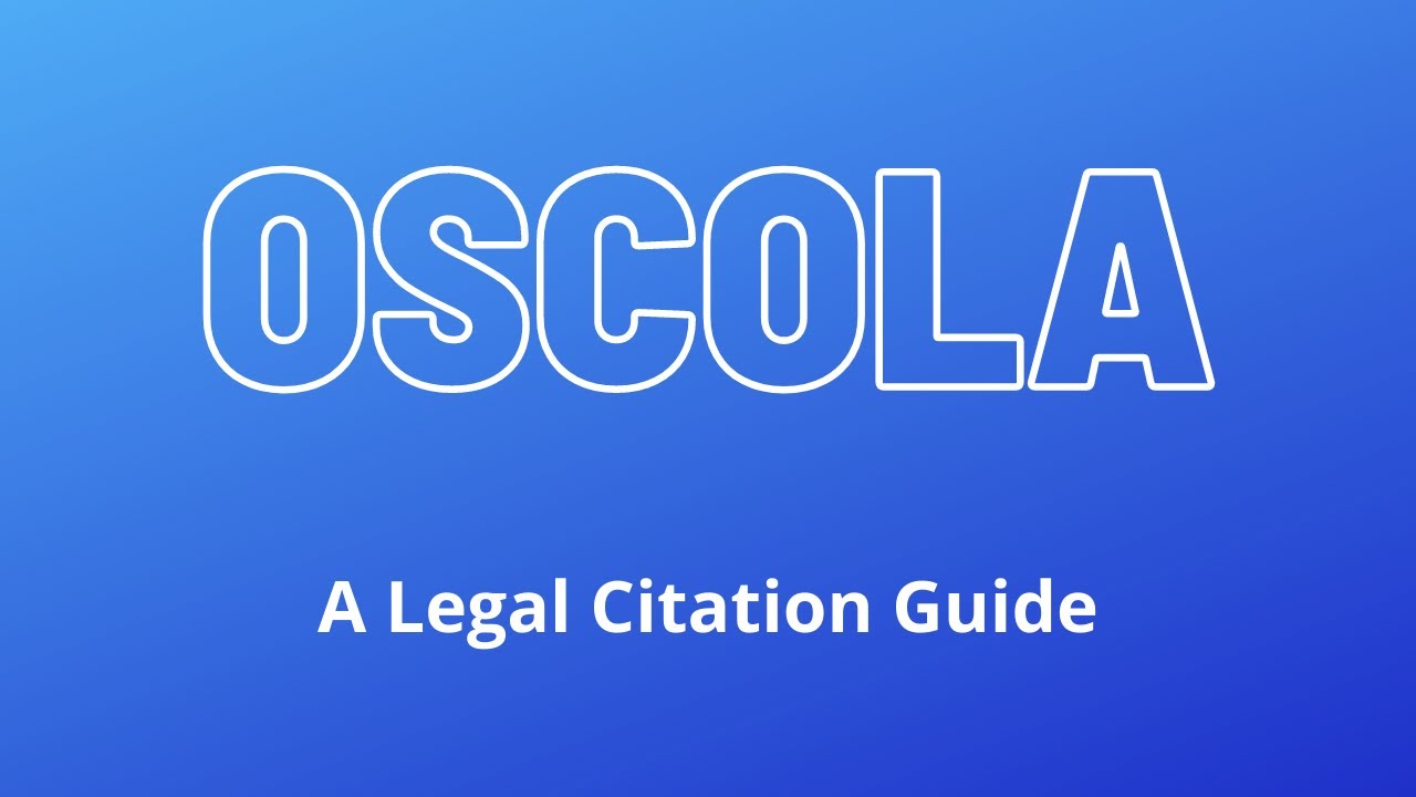 How to cite a case using OSCOLA (A Legal Citation Guide) Part-01
