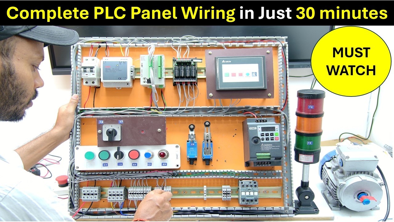 PLC Panel Wiring | How to Design PLC Panel | PLC Panel Kya Hota Hai | plc control panel wiring |