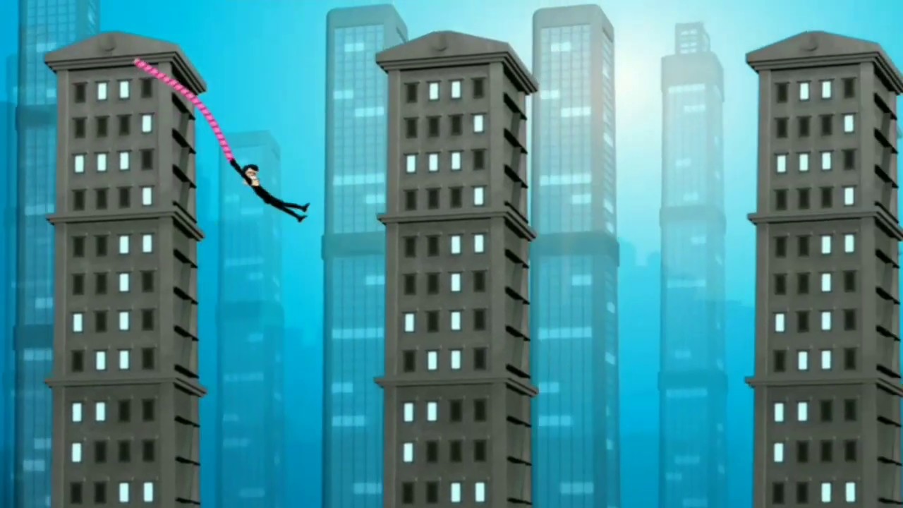 Funny game in phone // Rope 'n' Fly 3 From Dusk Till Dawn - Gameplay