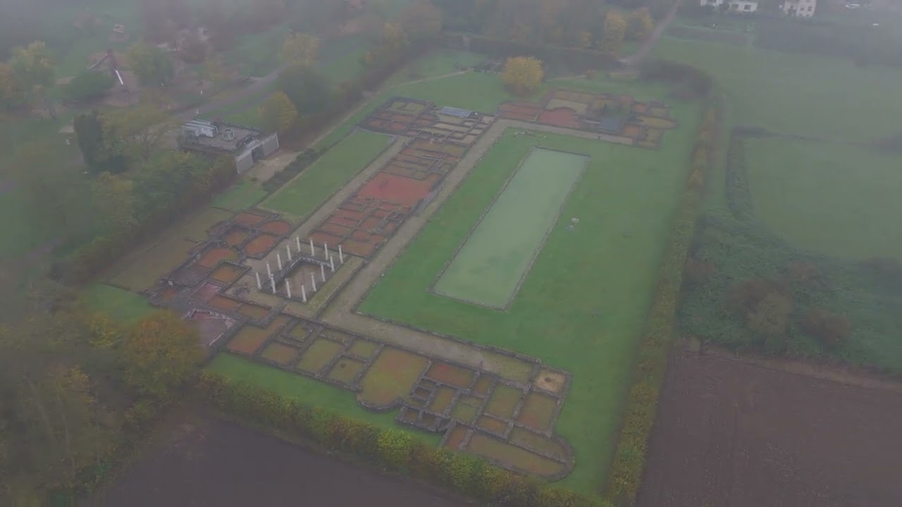 Roman Villa Echternach, Luxembourg #drone #luxembourg #history