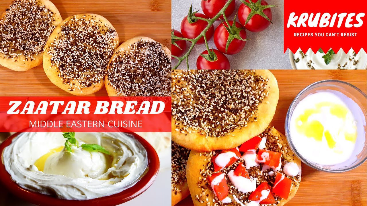 Zaatar Bread | Middle Eastern Flatbread | Homemade Zaatar Spice -Mix | Ramadan Special | Breads