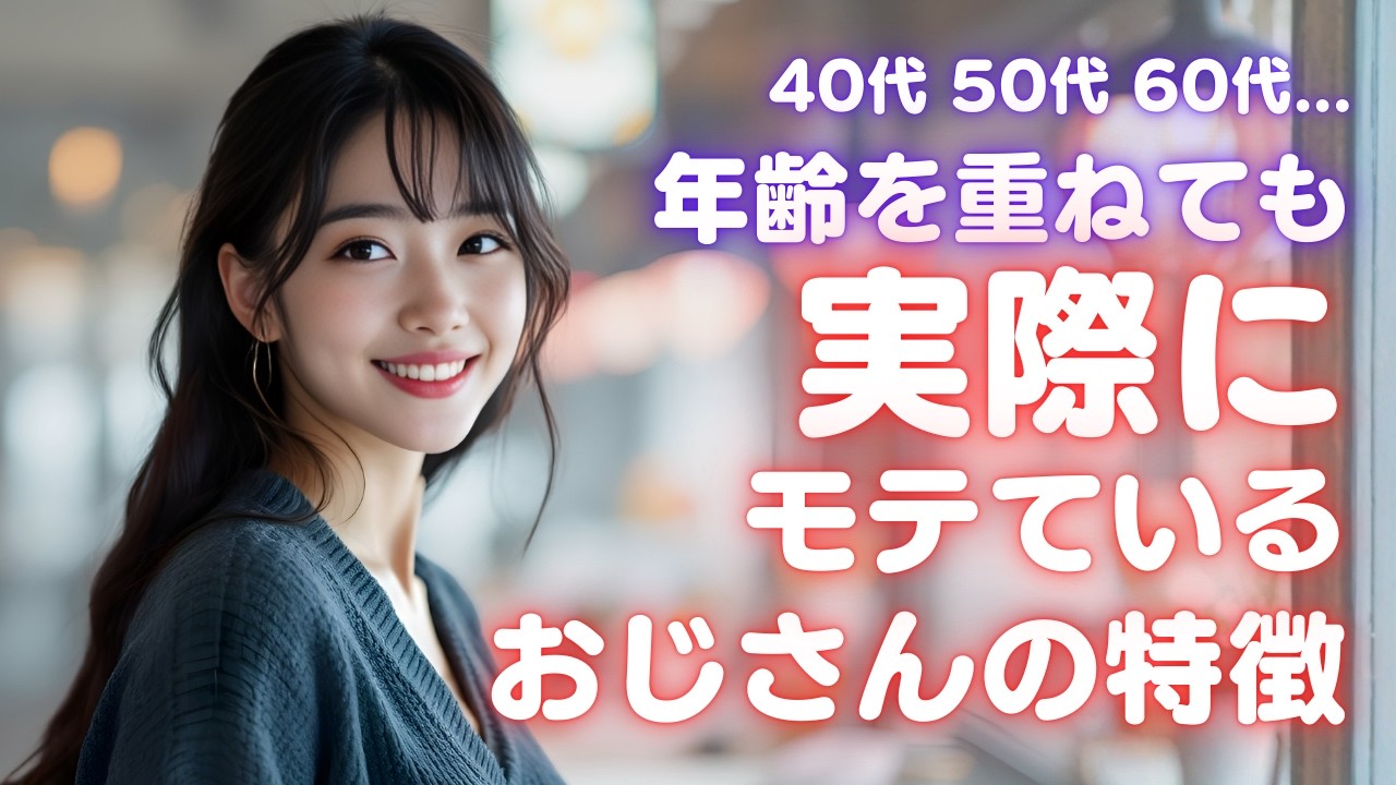 年齢を重ねてもカッコいい！実際にモテているおじさんの特徴6選【40代50代60代】