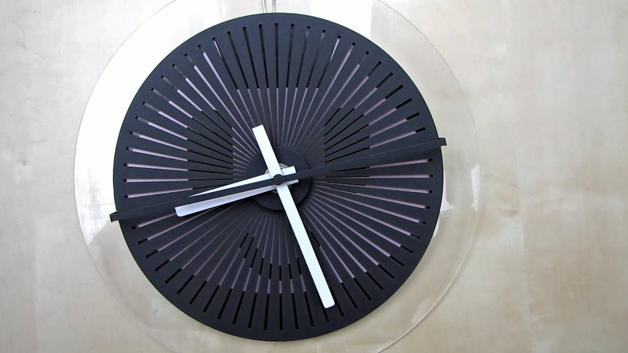 moire seconds prototype  - optical illusion wallclock