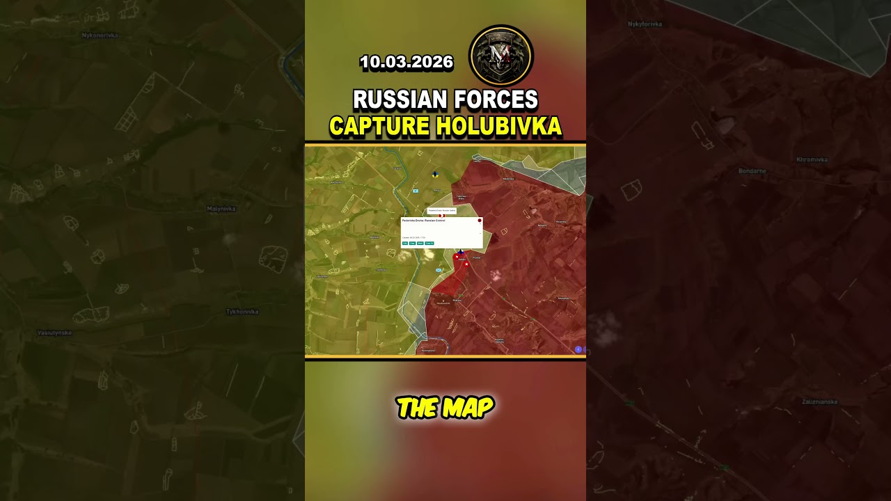 🚨 RUSSIAN ADVANCE: HOLUBIVKA CAPTURED, MAP ADJUSTED #russia #ukraine #viral