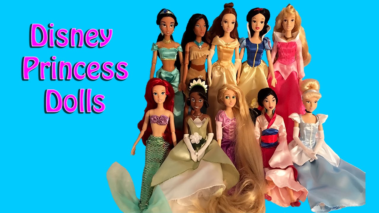 Disney Princess Doll Set Unboxing And Review - 10 Princesses