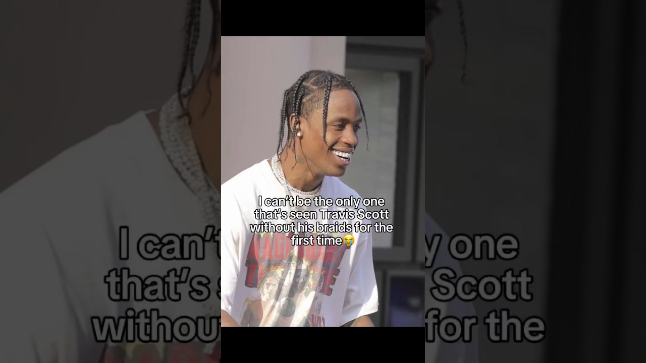 Travis Scott without his braids😳 