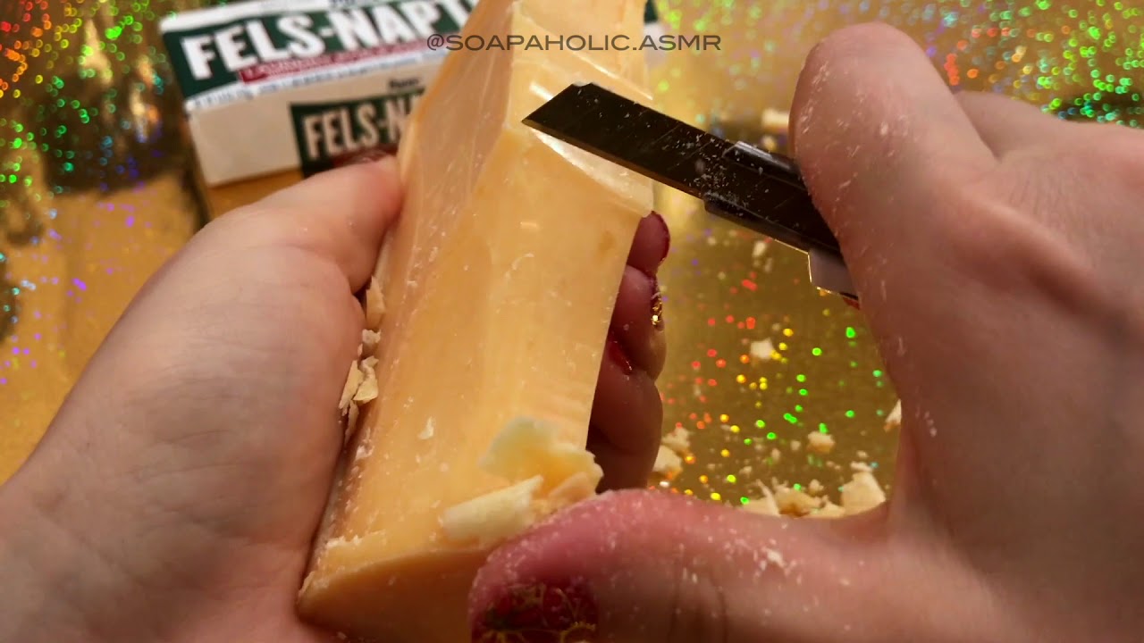 ASMR /АСМР Satisfying (Hard) Soap (Carving) Cutting  / Режу Сухое Мыло  Fels Naptha