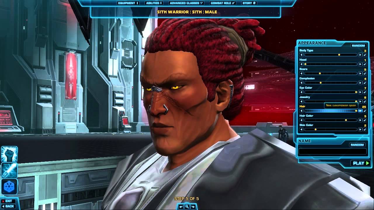 OSW Plays - Star Wars: The Old Republic - Zen's Character creation.