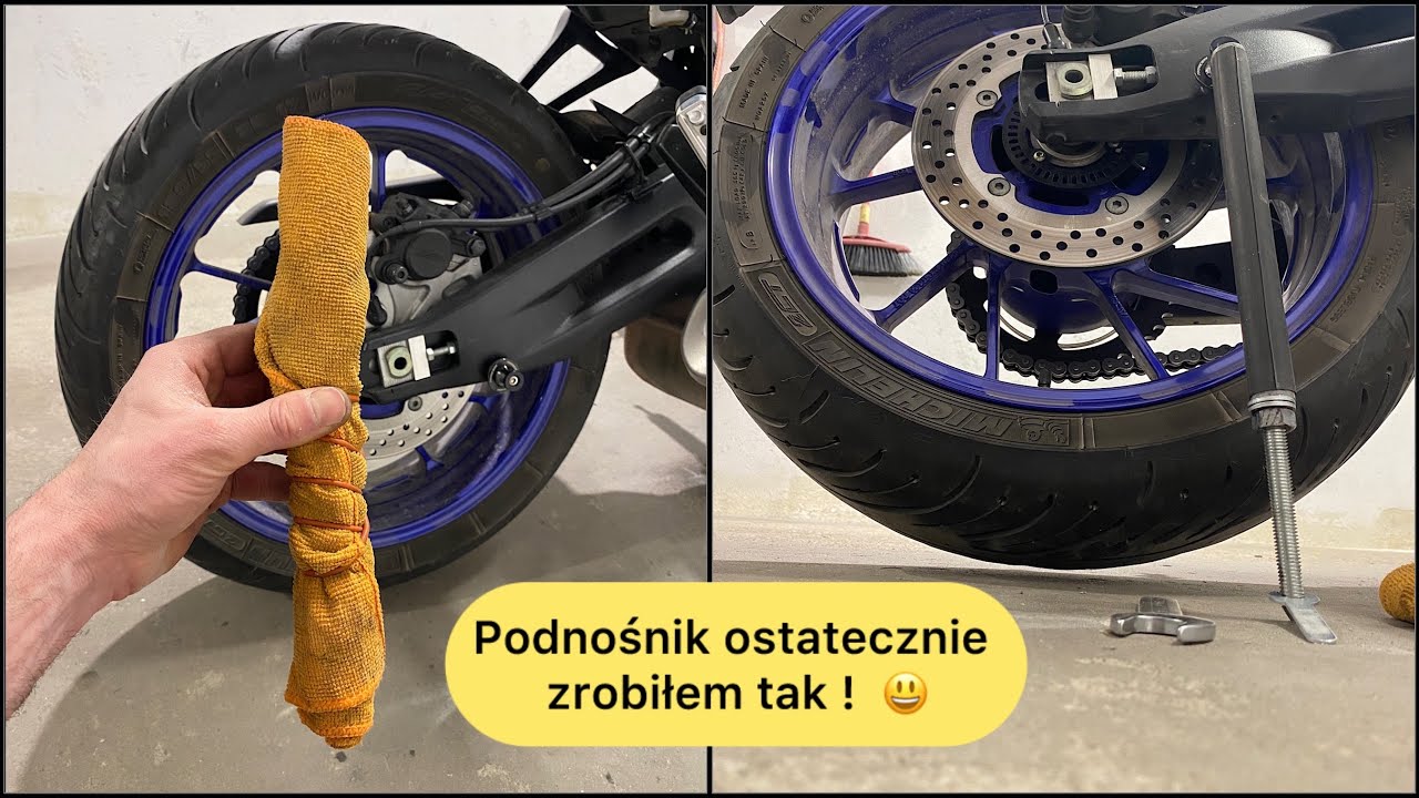 Podnośnik motocyklowy własnej roboty 😜