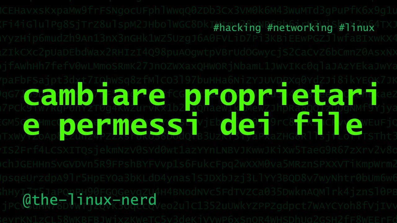 GNU/Linux: gestire proprietari e permessi dei file
