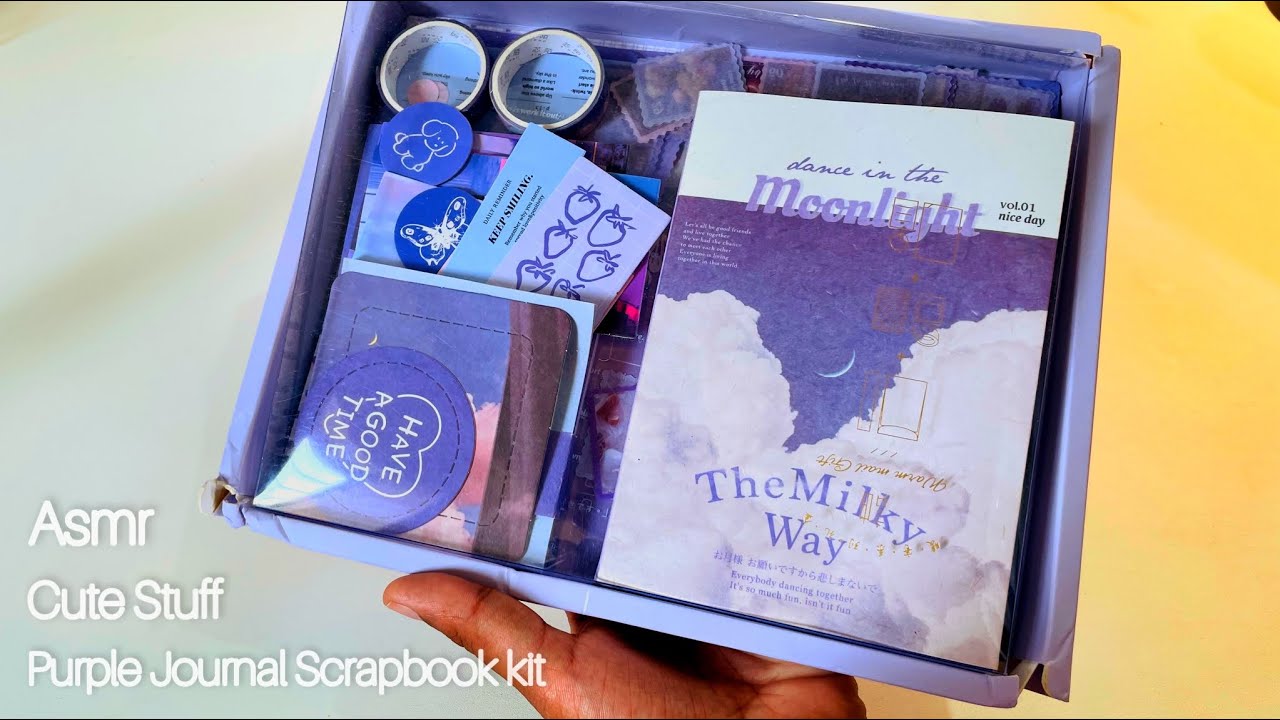 Asmr Unboxing || Scrapbook, Journaling Kit Unboxing Asmr || Asmr Journal || #trending #viral #asmr