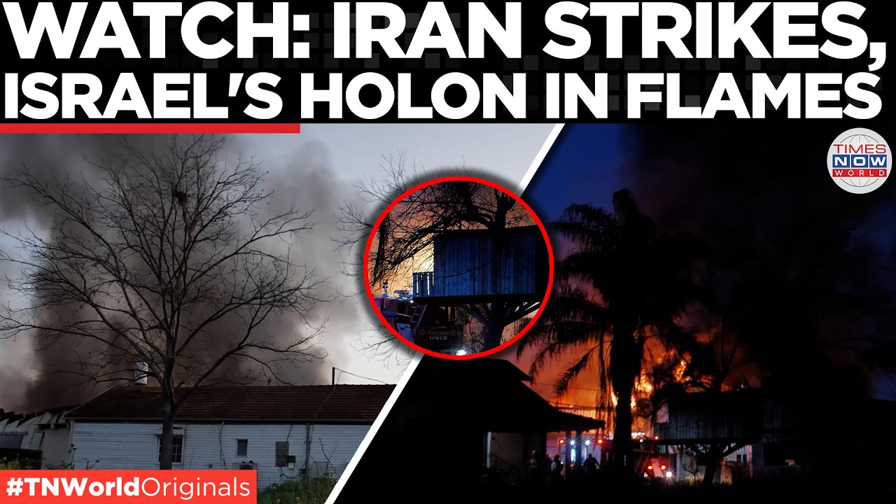IRAN ATTACKS HOLON: Revenge Strikes Hit Israel, Black Smoke Engulfs City  | US-Iran War